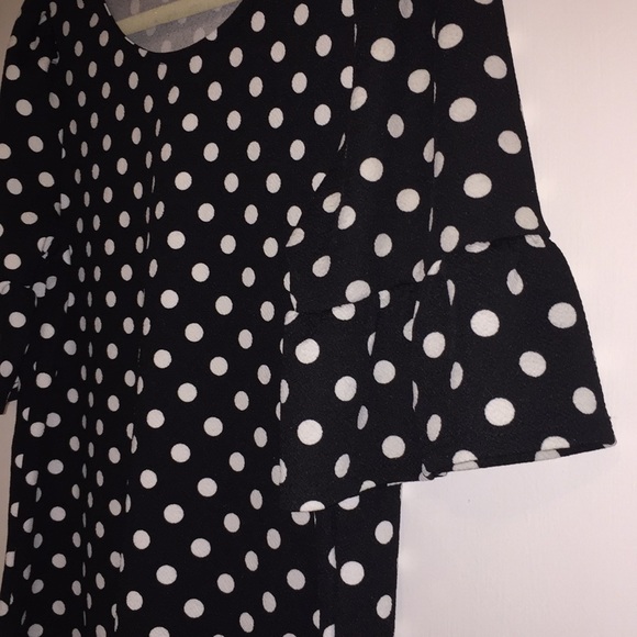 Polka Dot Ruffle Sleeve Shirt - Picture 4 of 4
